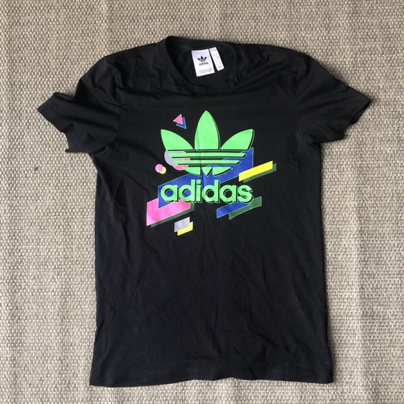 ADIDAS Retro style logo print t-shirt - Picture 1 of 5